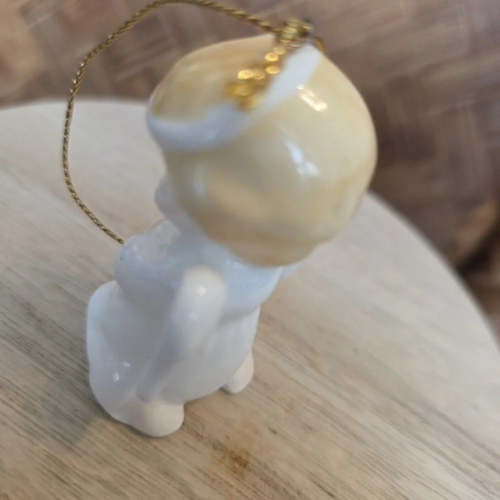 Christmas‎ Angel Mini Figurine Christmas Tree Ornament Vintage 2.5
